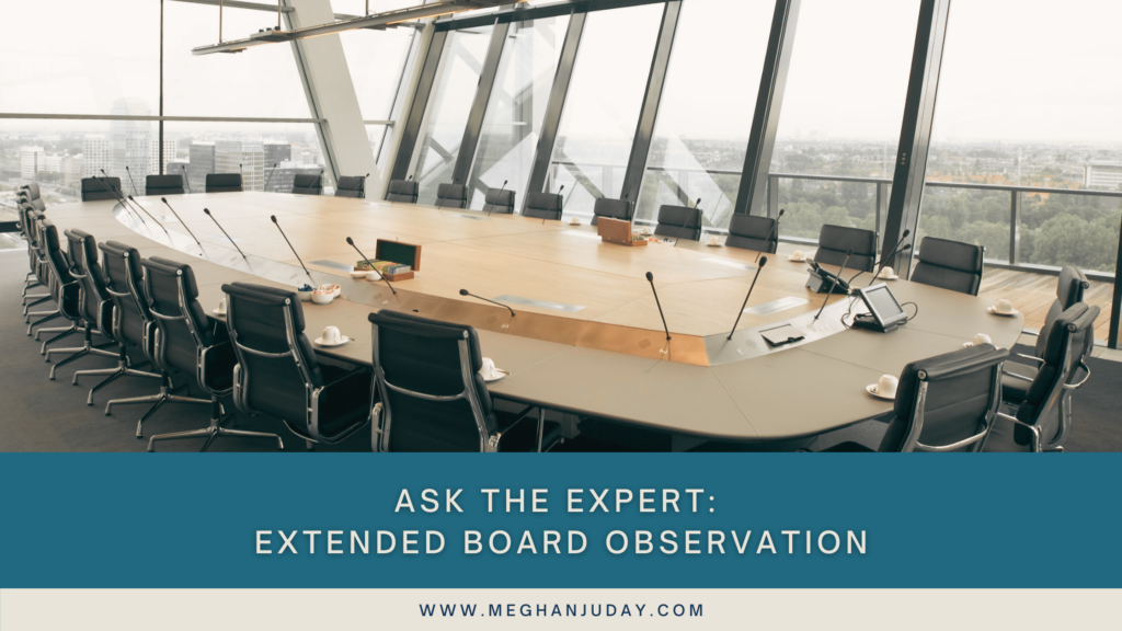 Ask the expert: Extended board observation